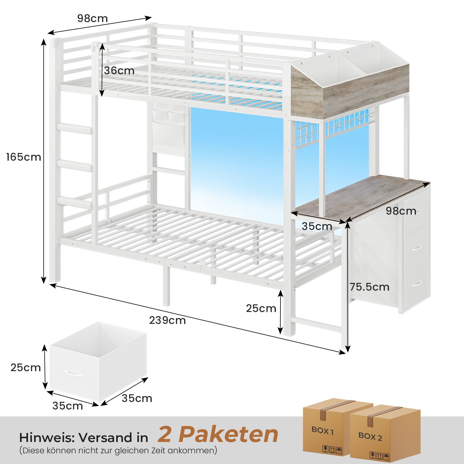 2 person desk